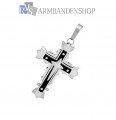 Rvs kruis hanger incl. ketting