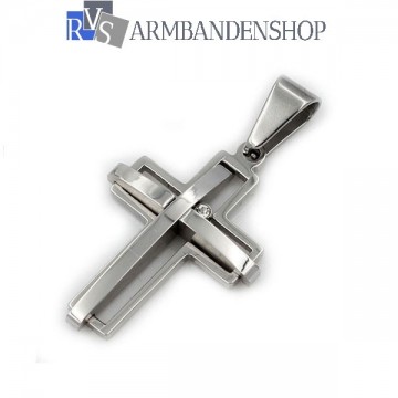 Rvs kruisje incl. ketting