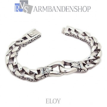 Rvs armband "Eloy" 22 cm.