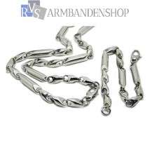 RVS sieradenset ketting + armband