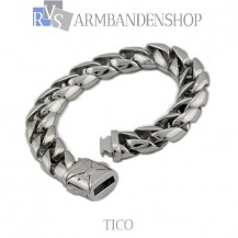 Rvs armband  Tico" 18,8 cm."