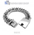 Rvs armband Salve" 22 cm."