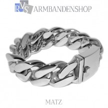 Rvs armband Matz" 22,5 cm."