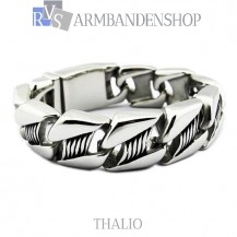 Rvs armband Thalio" 21,0 cm."