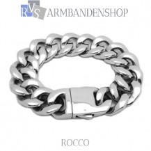 Rvs armband Rocco" 21,8 cm"