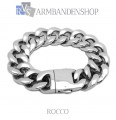 Rvs armband Rocco" 21,8 cm"