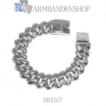 Rvs armband Brent" 23 cm"