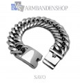 Rvs armband Savo" 21 cm."