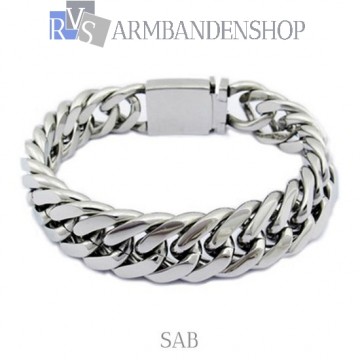 Rvs stalen dames armband "Sab" .