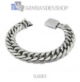 Rvs armband Sabri" 22,5 cm."