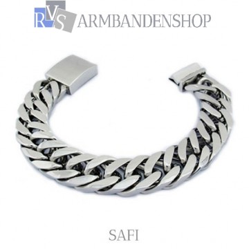 Rvs armband "Safi" 21.1 cm.