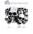 Rvs Multi Skull ring