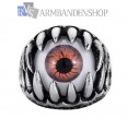 Rvs eyeball claw ring.