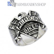 Rvs American Biker ring.