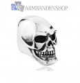 Rvs big skull ring.