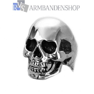 Rvs Skull ring.