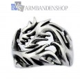 Rvs wolf ring.