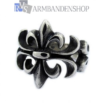 Rvs flower ring