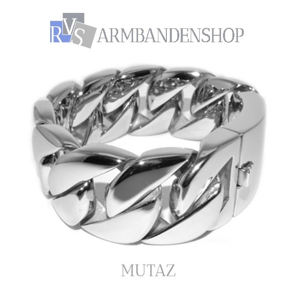 Afwijzen Talloos Beer Rvs stalen heren armband "Mutaz". - RVS-Armbandenshop.nl