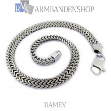 Rvs ketting Damey" 60 cm."