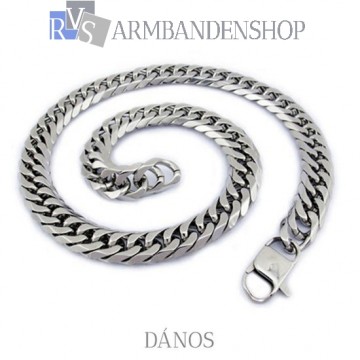 Rvs bikers ketting "Dános". Rvs bikers ketting "Dános".