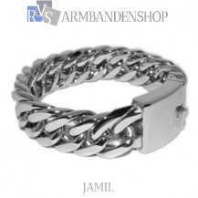 Rvs armband Jamil" 21,6 cm."