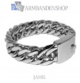 Rvs armband Jamil" 21,6 cm."