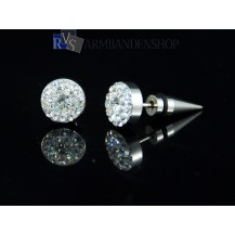 Oorbellen met diamantjes" rond "