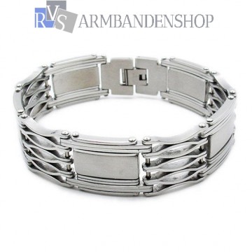 Rvs stalen armband XXL 21.7 cm. Rvs stalen armband XXL 21.7 cm.