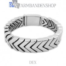  Rvs armband  Dex" 22,0 cm."