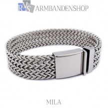 Rvs armband "Mila" 21,8 cm.