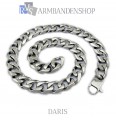 Rvs brede ketting "Daris".