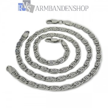 RVS sieradenset ketting + armband