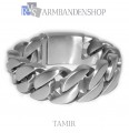 Matte rvs armband geborsteld staal "Tamir".