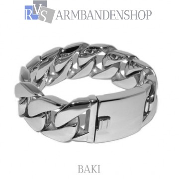 Rvs stalen armband "Baki".