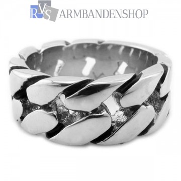 Rvs heren ring Bajan. Rvs heren ring Bajan.