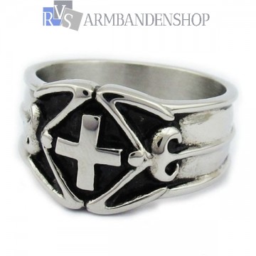 Rvs bikers ring kruis. Rvs bikers ring kruis.