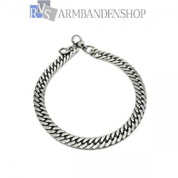 Rvs dames armband 21 cm.