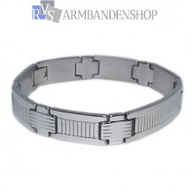 Rvs stalen heren armband 20.8 cm.