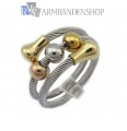 Rvs verstelbare wire ring