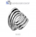 Rvs dames ring  Bari.