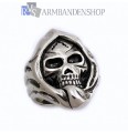 Rvs Skull ring.