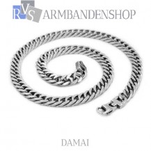 Rvs ketting "Damai".