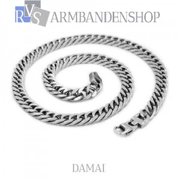 Rvs ketting "Damai".