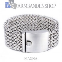 Rvs armband "Magna" 21.8 cm.