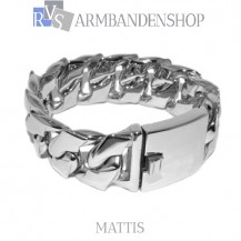 Rvs armband Mattis" 21,8 cm"