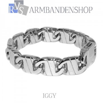 Rvs stalen armband  "Iggy".