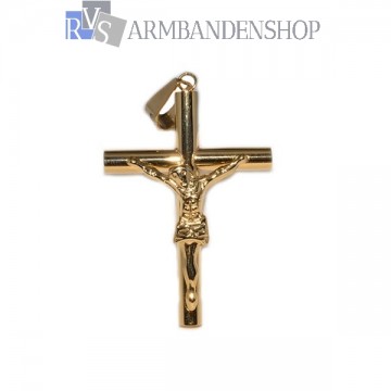 Rvs kruis hanger "Jezus"  