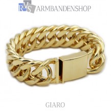 Rvs Gold plated armband "Giaro".