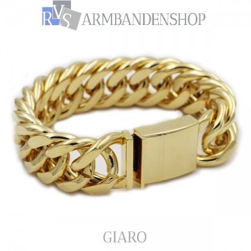 Rvs Gold plated armband "Giaro".
